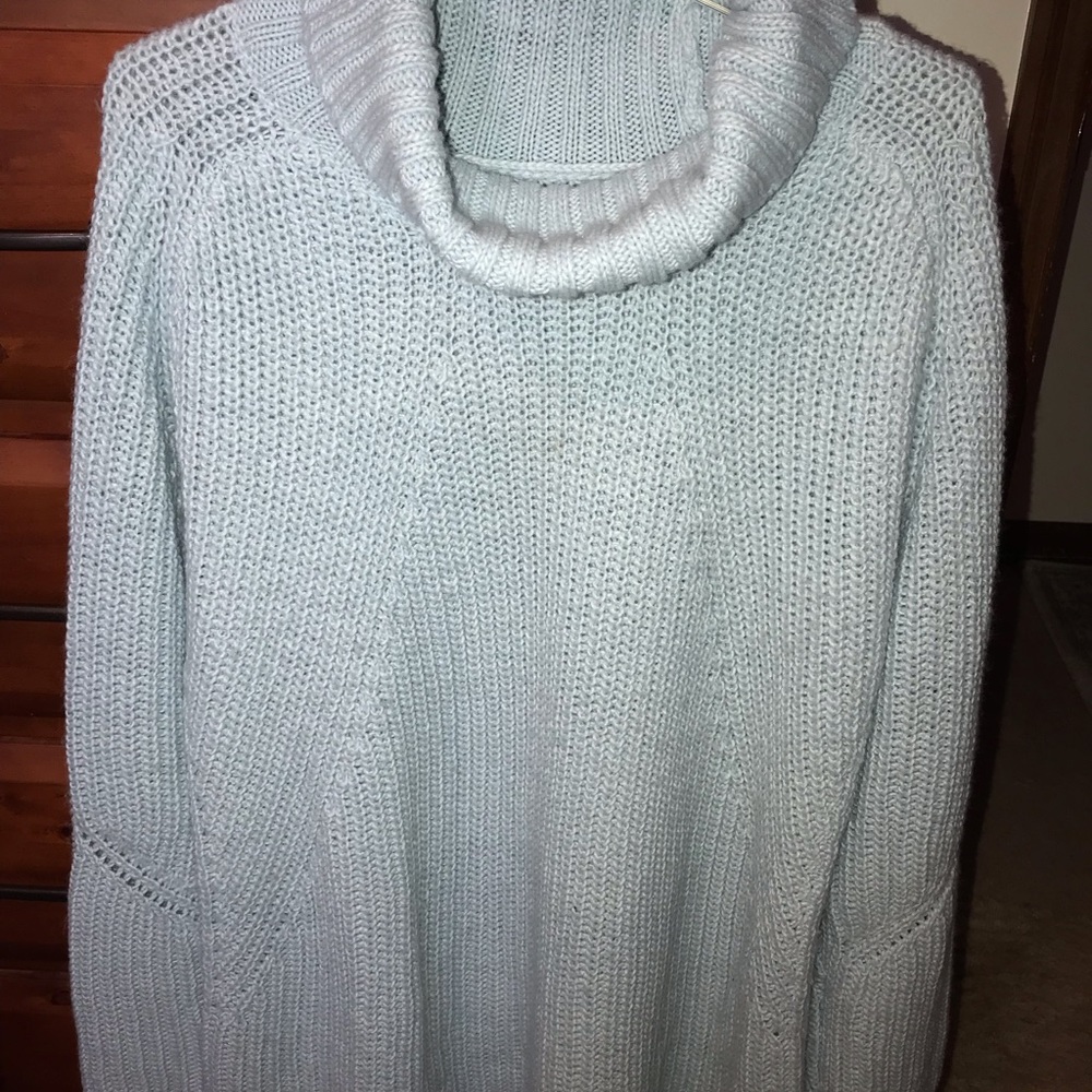 Oversized shaker knit sweat Light Blue 18/20 Ellos
